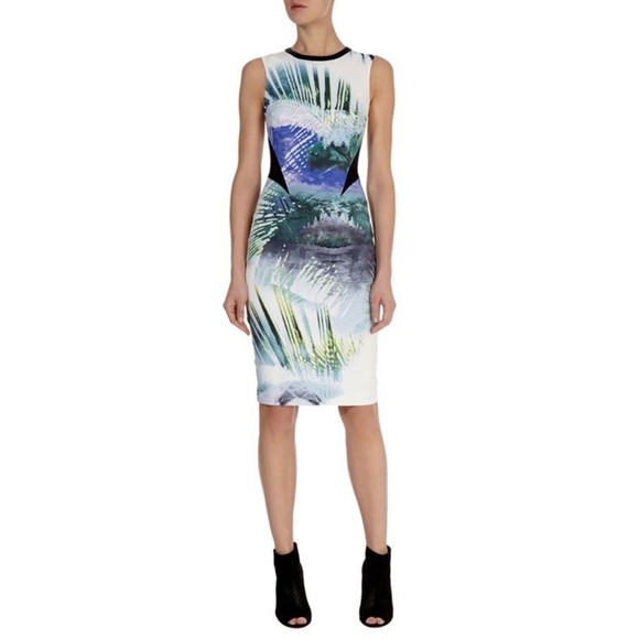 karen millen tropical print dress